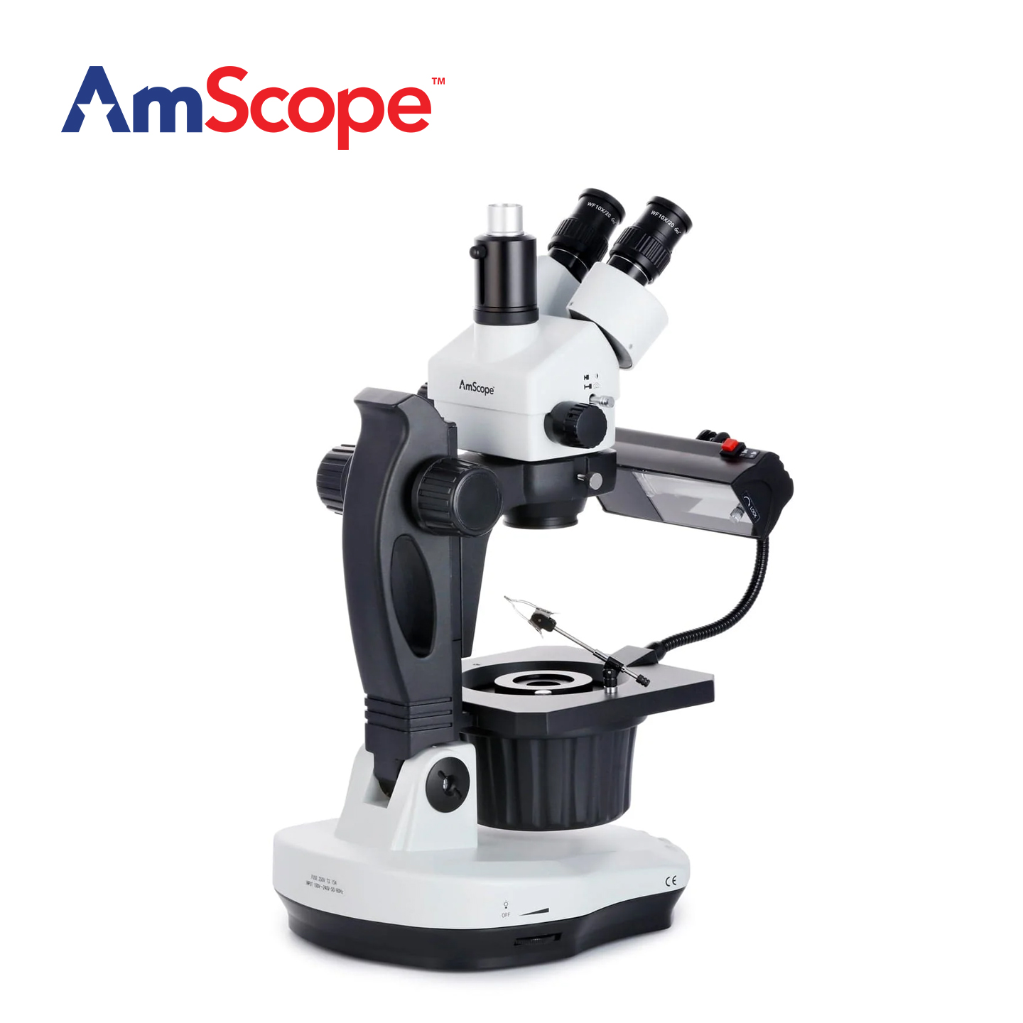 Gem Microscope Jeweler - Mikroskop stereoskopowy trójokularowy AmScope GM400 z
