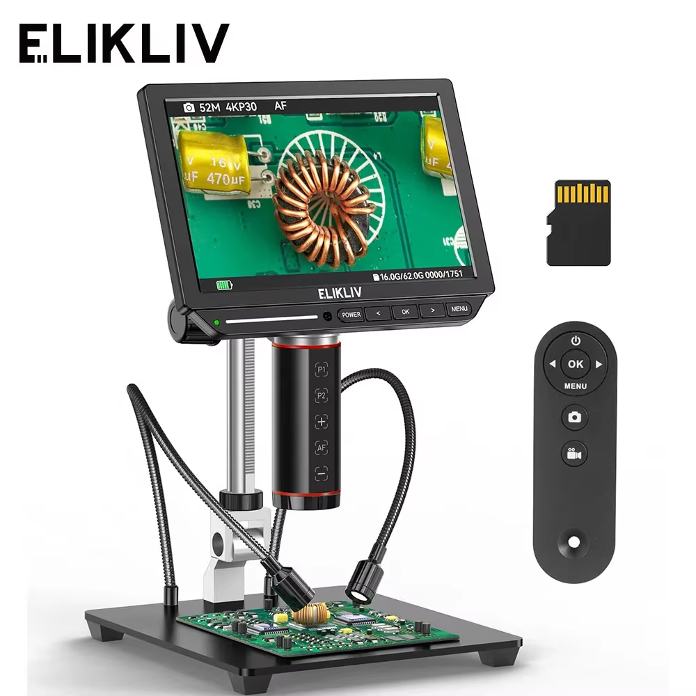 Digital Microscope 4K Hdmi 2000X - Elikliv EM4K-AF – cyfrowy mikroskop 4K