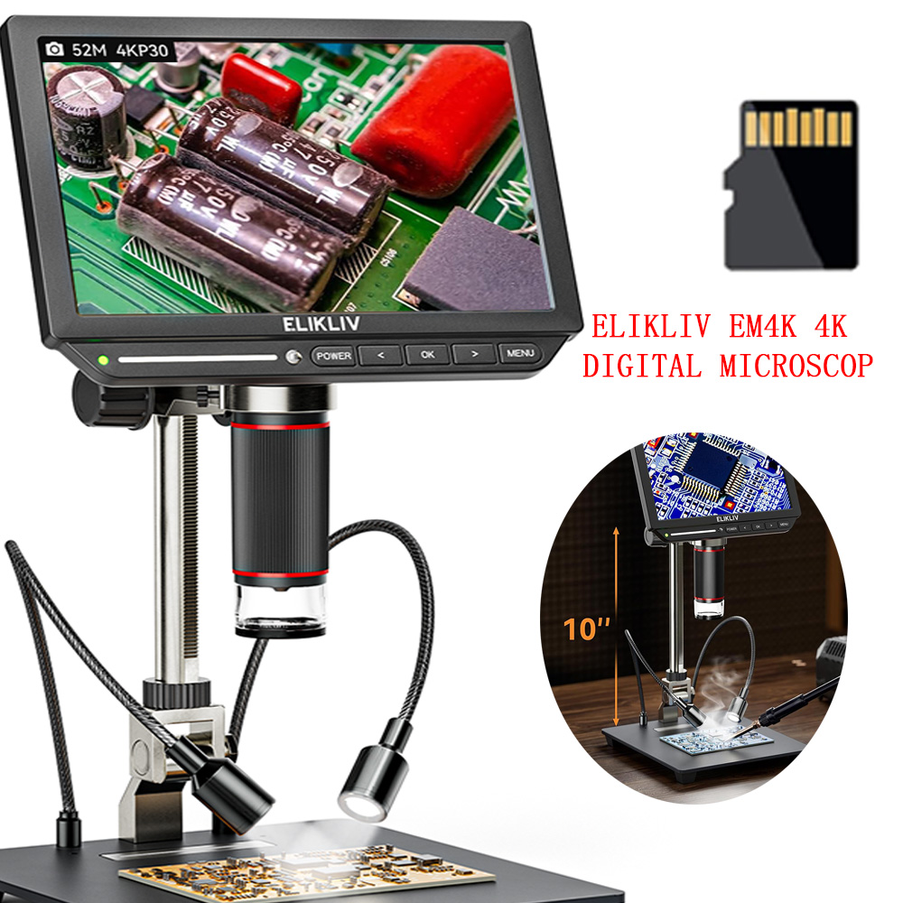 Digital Microscope 4K Hdmi 2000X - Elikliv EM4K – cyfrowy mikroskop 4K