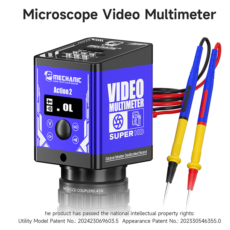 Measuring Microscope Video 1080P - MECHANIC Action 2 Mikroskop Wideo Multimetr