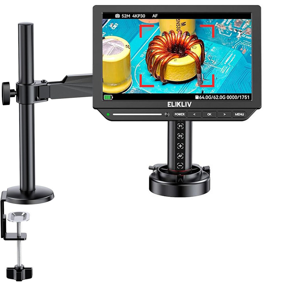 Digital Microscope 4K Hdmi 2000X - Elikliv Autofocus 4K HDMI Cyfrowy Mikroskop