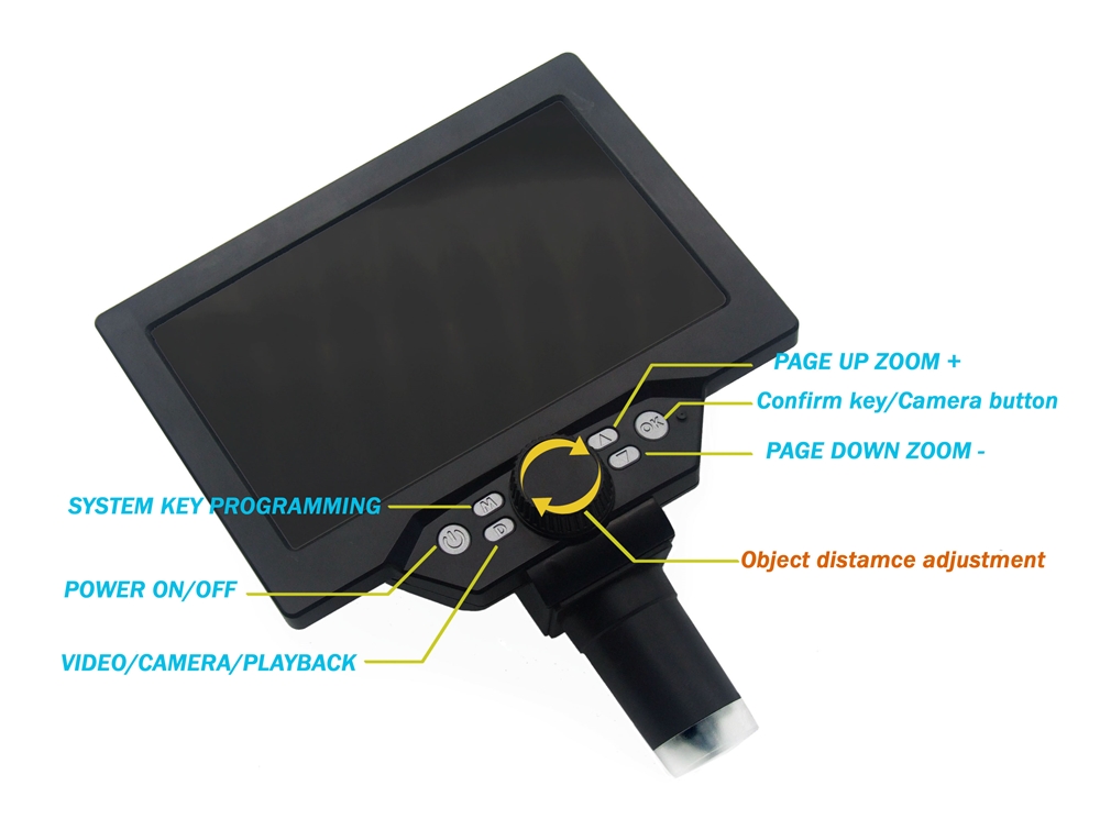 Mikroskop elektroniczny cyfrow – Digital Microscope With Screen 7 Inch recenzja i cena