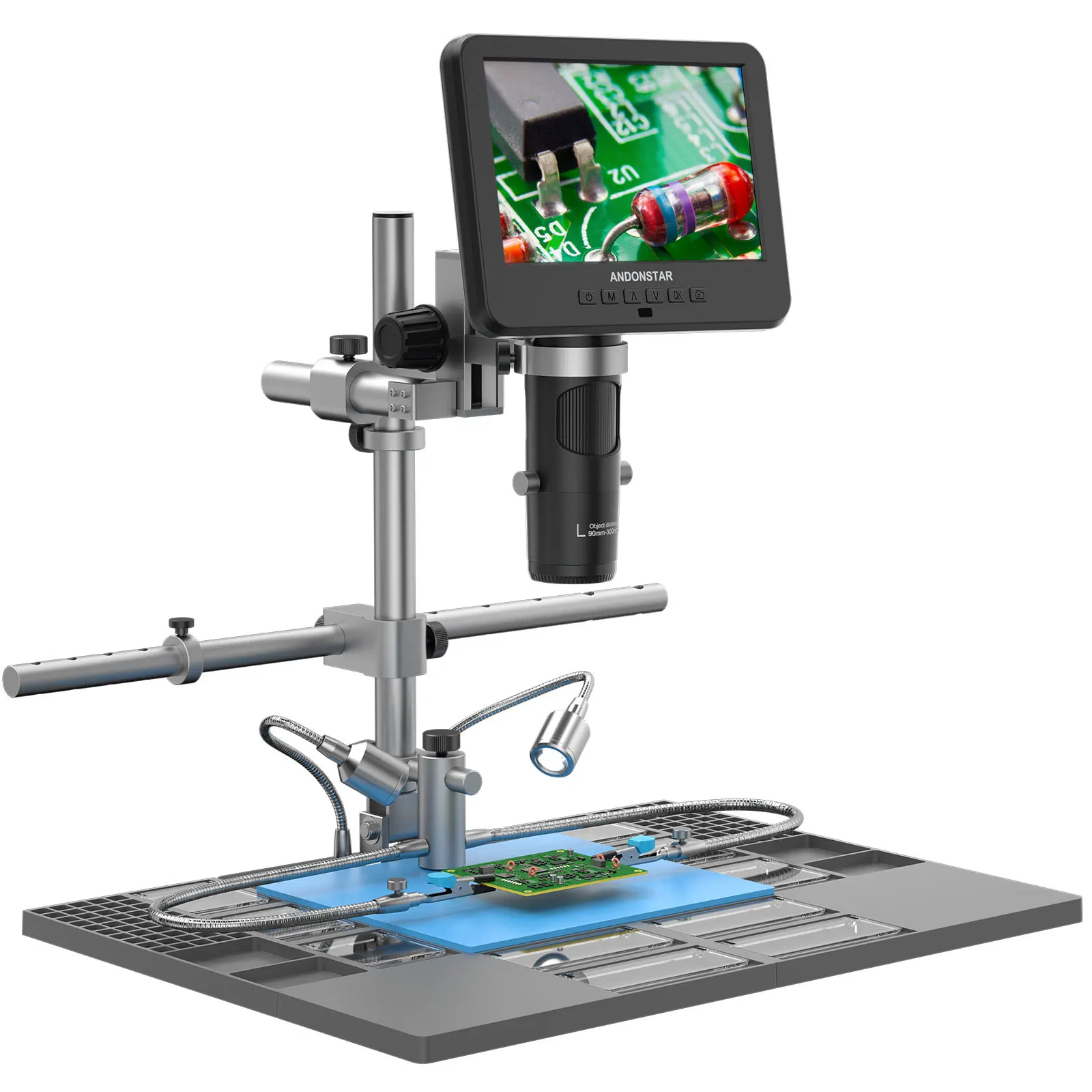 Mikroskop cyfrowy wysokiej roz – Digital Microscope With Screen 7 Inch recenzja i cena