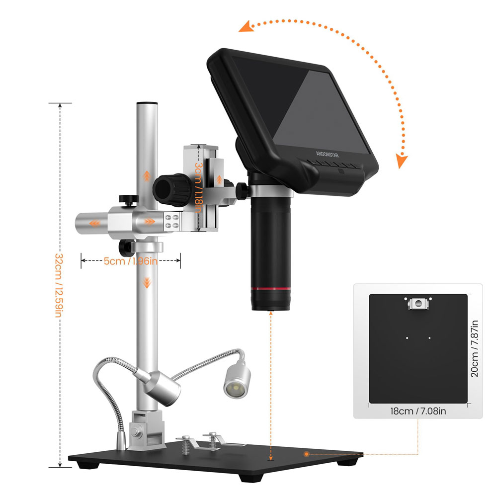 Mikroskop cyfrowy Andonstar AD – Digital Microscope With Screen 7 Inch recenzja i cena