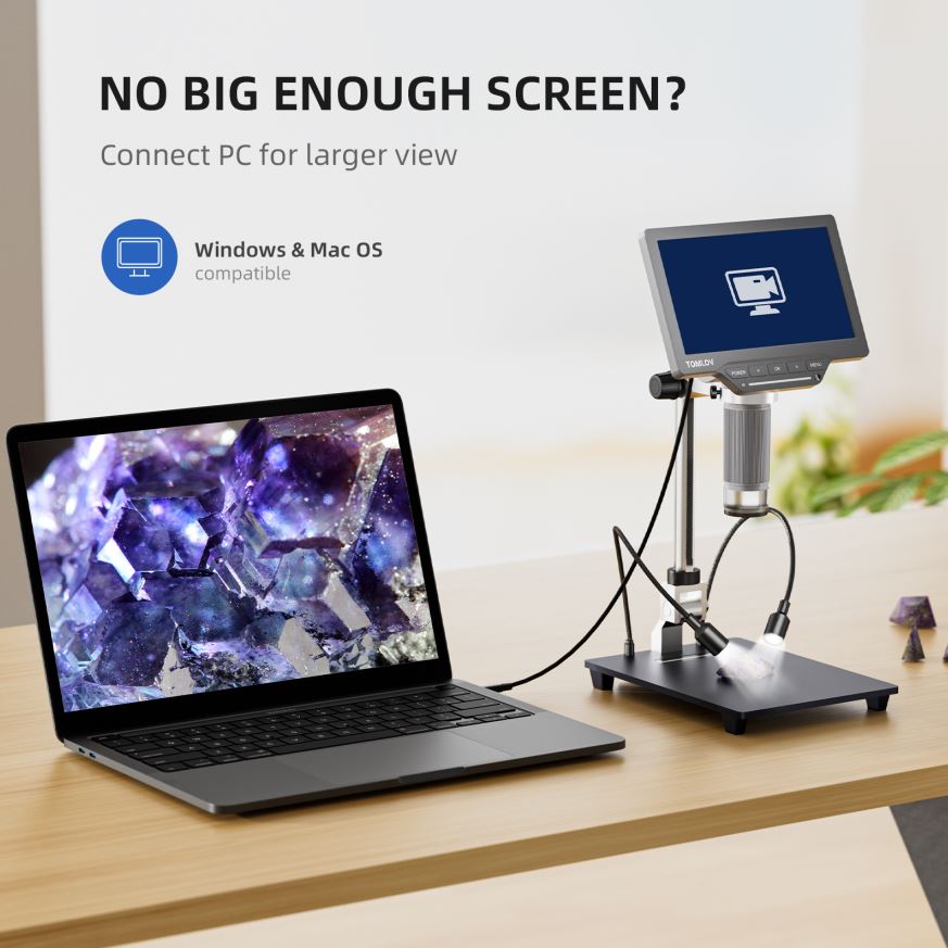 Mikroskop cyfrowy USB TOMLOV H – Metallurgical Microscope Inverted recenzja i cena