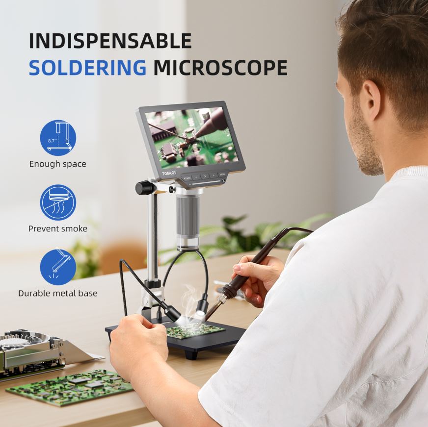 Mikroskop cyfrowy USB TOMLOV H – Metallurgical Microscope Inverted recenzja i cena