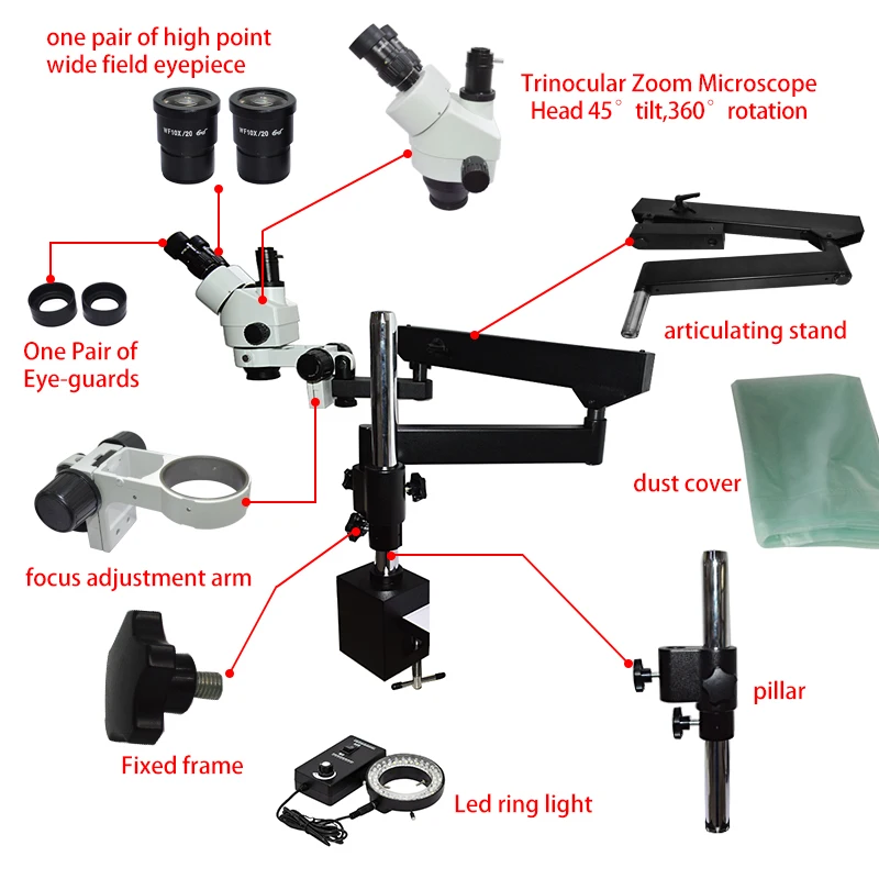 Elastyczny, ruchomy, przegubow – Microscope Boom Stand Articulating recenzja i cena