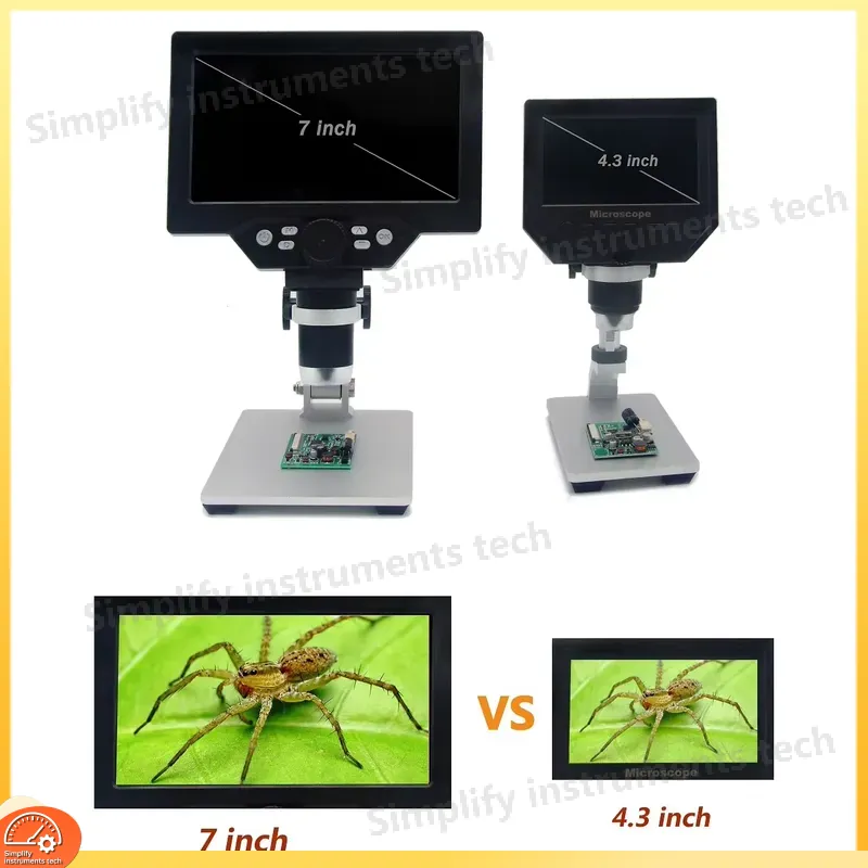 Mikroskop Cyfrowy 12MP 7-calow – Digital Microscope With Screen 7 Inch recenzja i cena