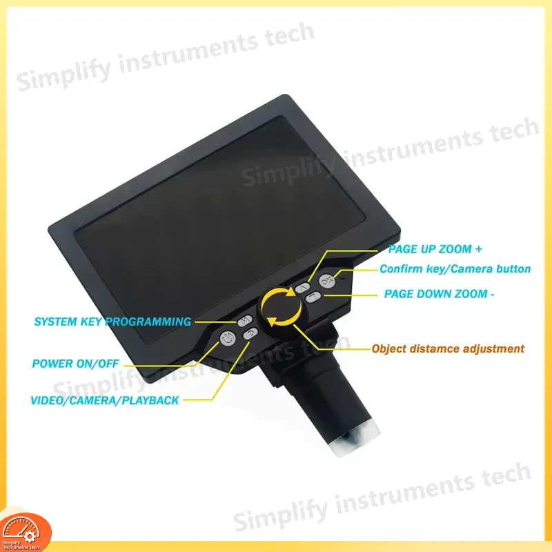 Mikroskop Cyfrowy 12MP 7-calow – Digital Microscope With Screen 7 Inch recenzja i cena