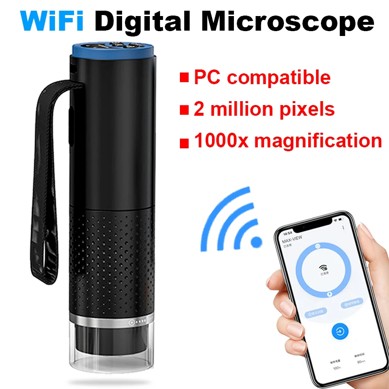 Mikroskop cyfrowy WiFi 50X-100 – Usb Microscope 1000X Digital recenzja i cena