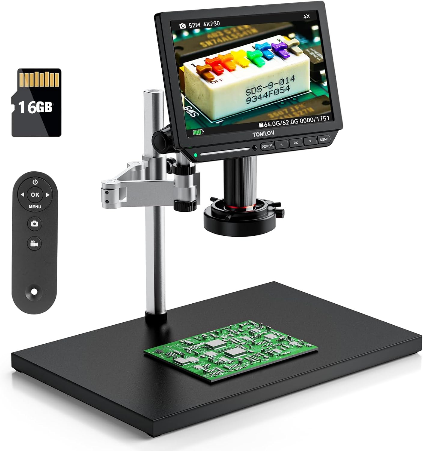 Mikroskop Cyfrowy TOMLOV 4K HD – Digital Microscope 4K Hdmi 2000X recenzja i cena
