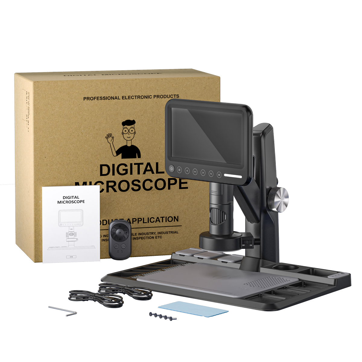 Mikroskop elektroniczny OEM z  – Digital Microscope With Screen 7 Inch recenzja i cena
