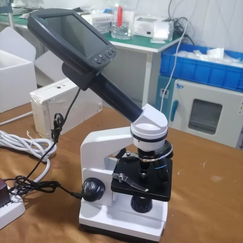 Cyfrowy mikroskop biologiczny  – Digital Microscope With Screen 7 Inch recenzja i cena