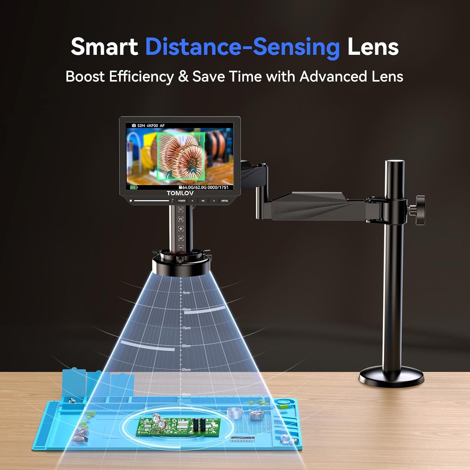 Mikroskop cyfrowy TOMLOV 4K z  – Digital Microscope 4K Hdmi 2000X recenzja i cena