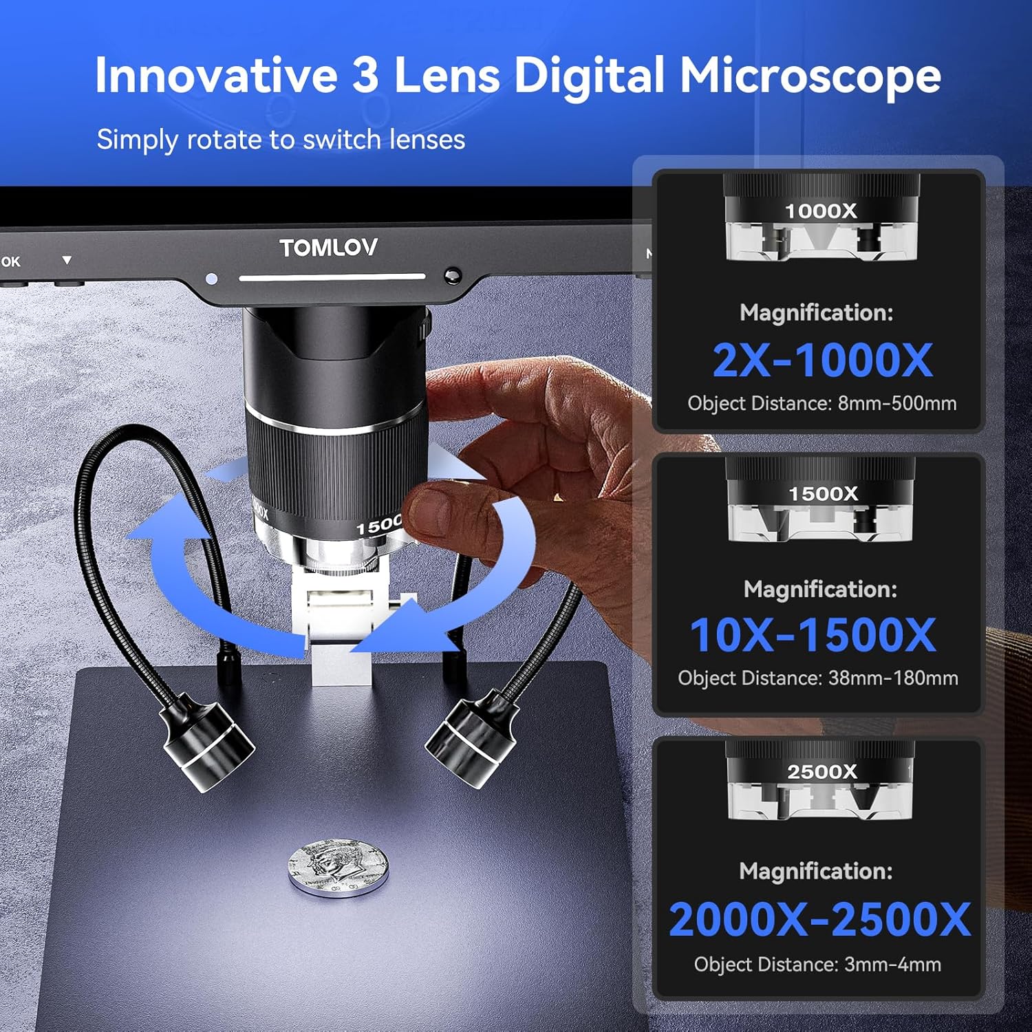 TOMLOV – cyfrowy mikroskop z t – Metallurgical Microscope Inverted recenzja i cena