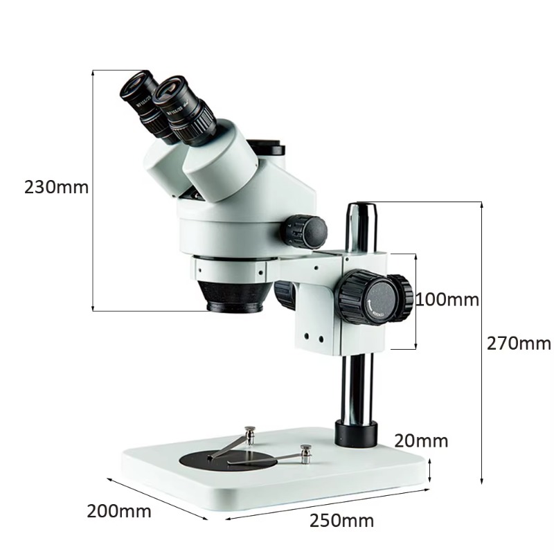 Mikroskop binokularny 7X-45X,  – Trinocular Stereo Microscope 7X-45X recenzja i cena
