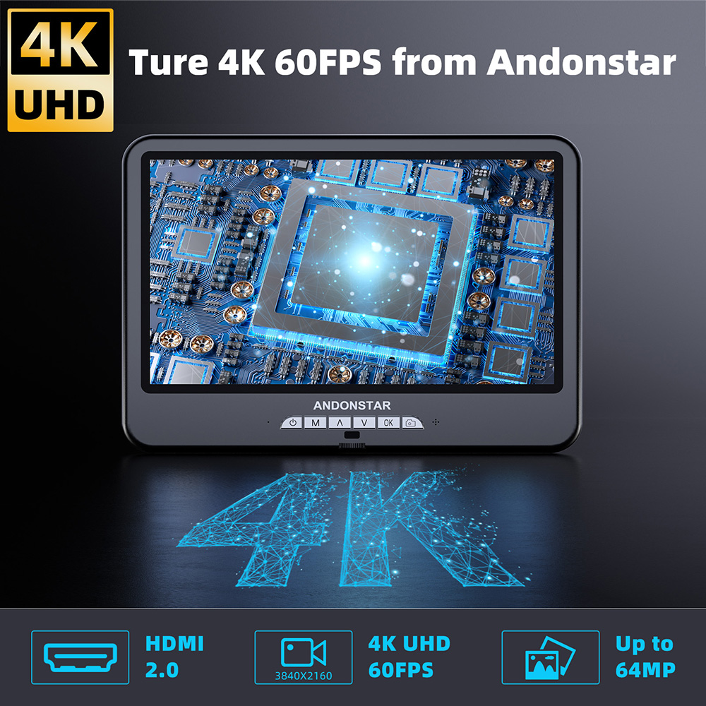 Andonstar First 4K 60FPS AD210 – Digital Microscope 4K Hdmi 2000X recenzja i cena