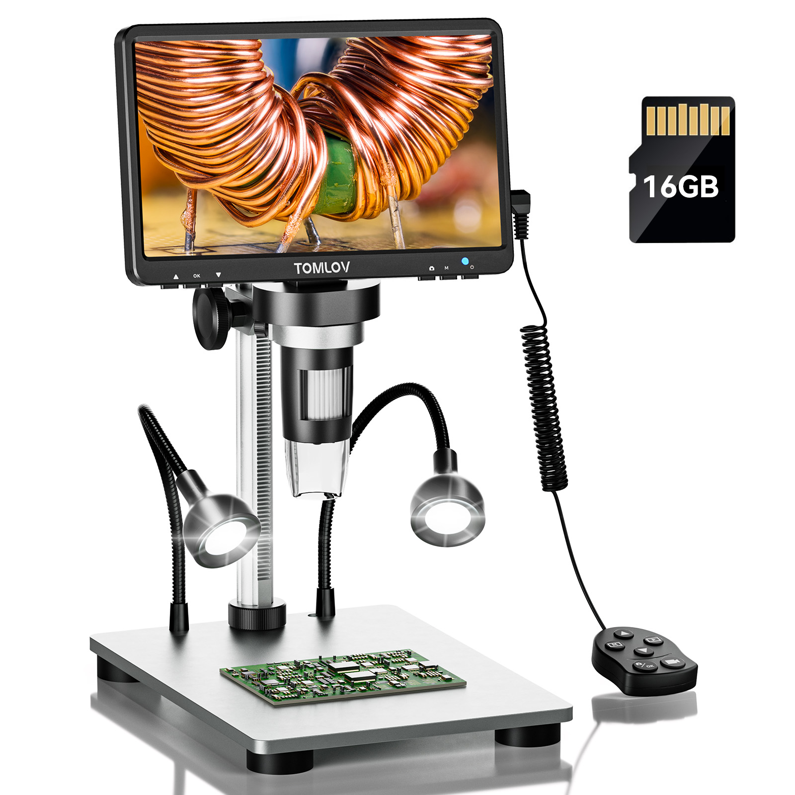 Mikroskop LCD TOMLOV 7 cali do – Metallurgical Microscope Inverted recenzja i cena