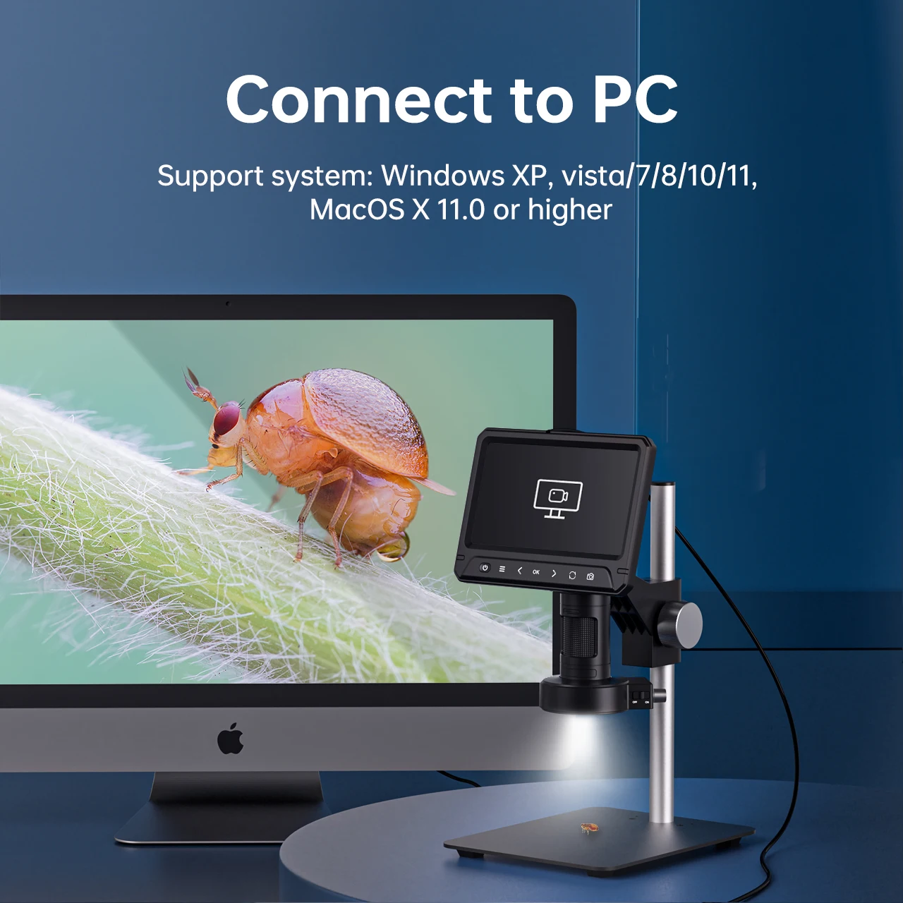 OEM/ODM Mikroskop elektroniczn – Digital Microscope With Screen 7 Inch recenzja i cena