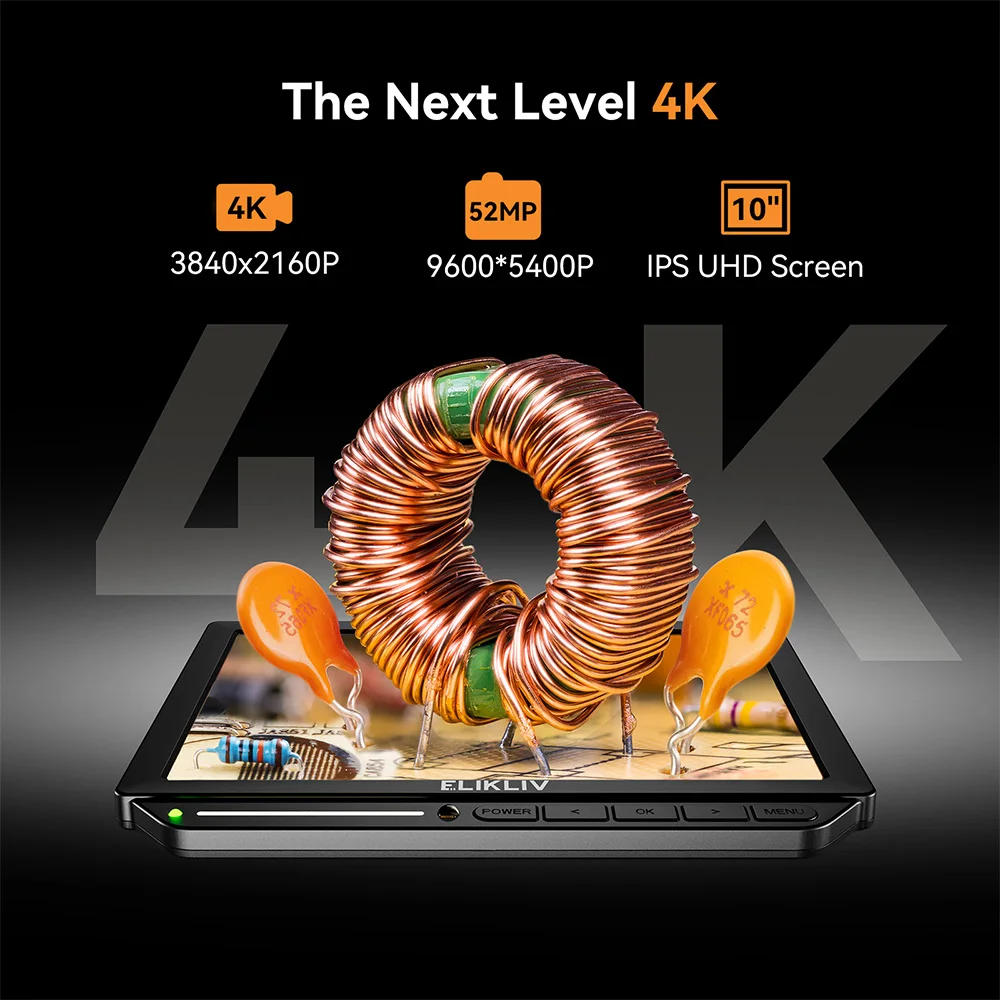Elikliv EM4K Flex 4K cyfrowy m – Digital Microscope 4K Hdmi 2000X recenzja i cena