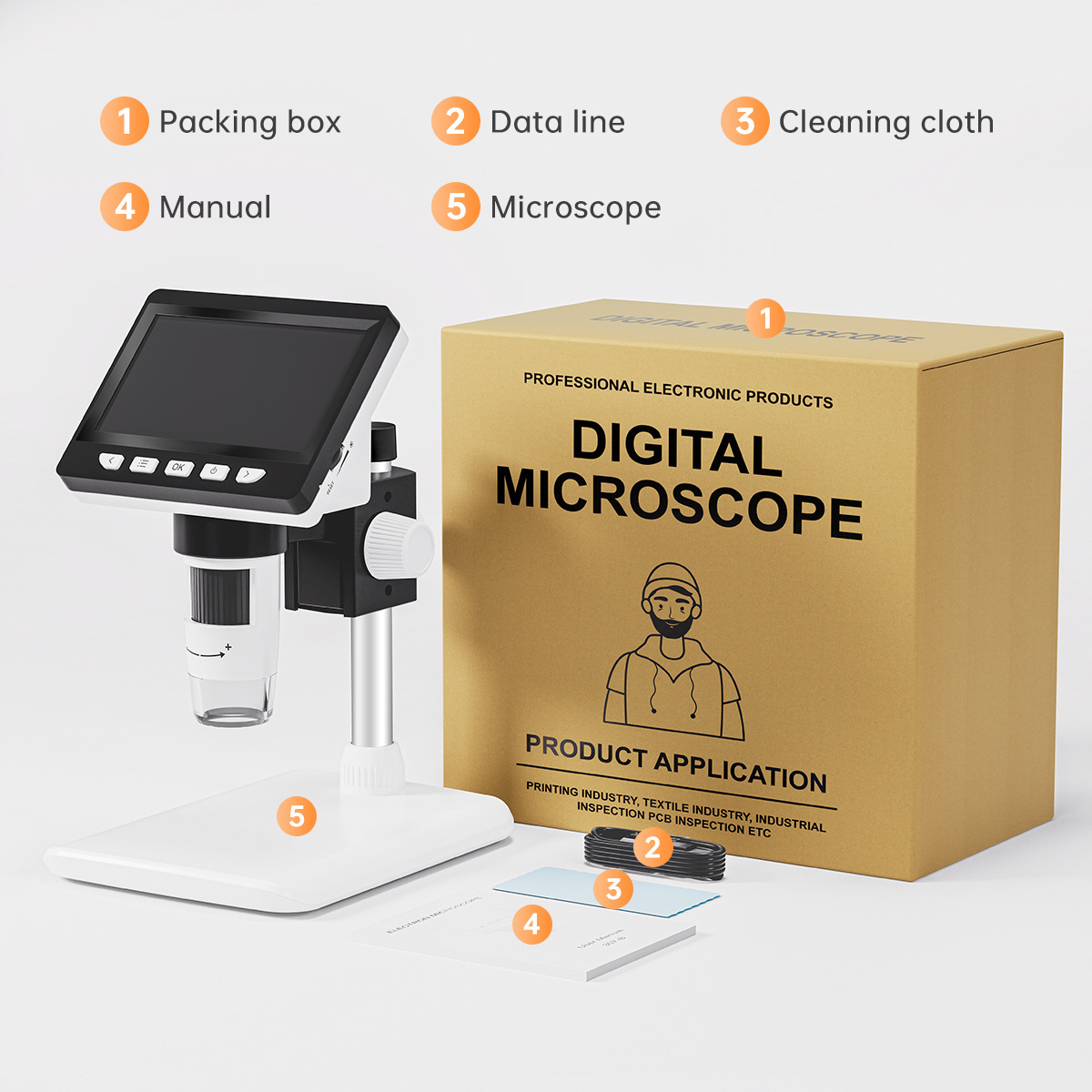 4.3-Cal przenośny elektroniczn – Usb Microscope 1000X Digital recenzja i cena