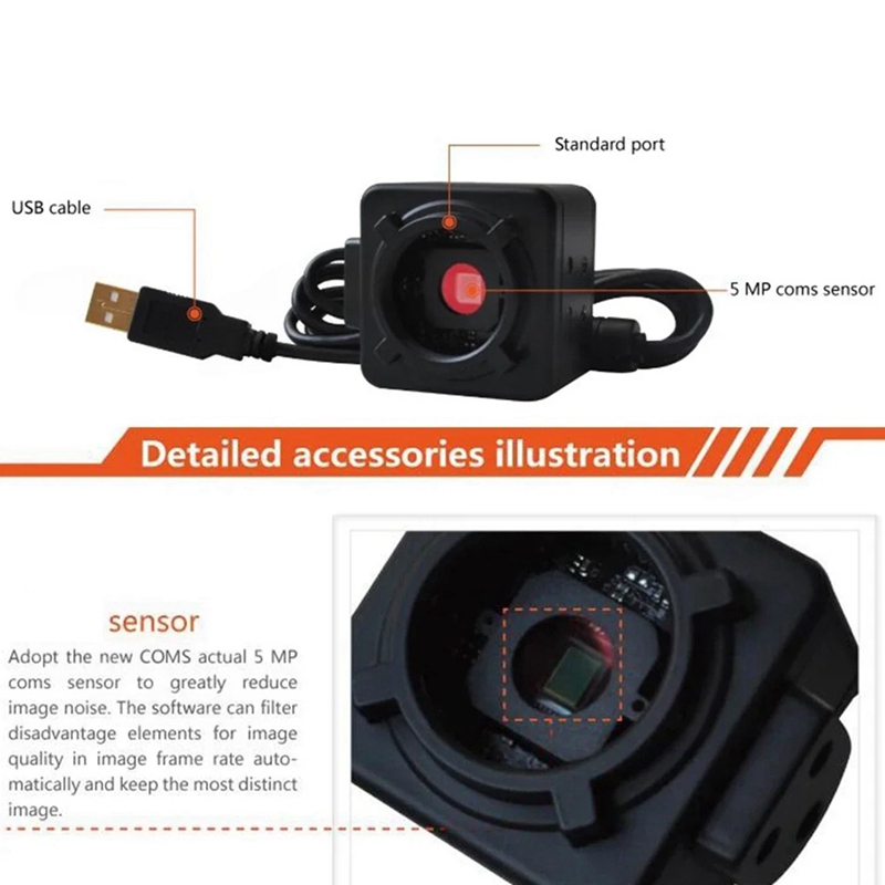 Kamera cyfrowa przemysłowa 5MP – Digital Microscope 5Mp Usb C Mount recenzja i cena