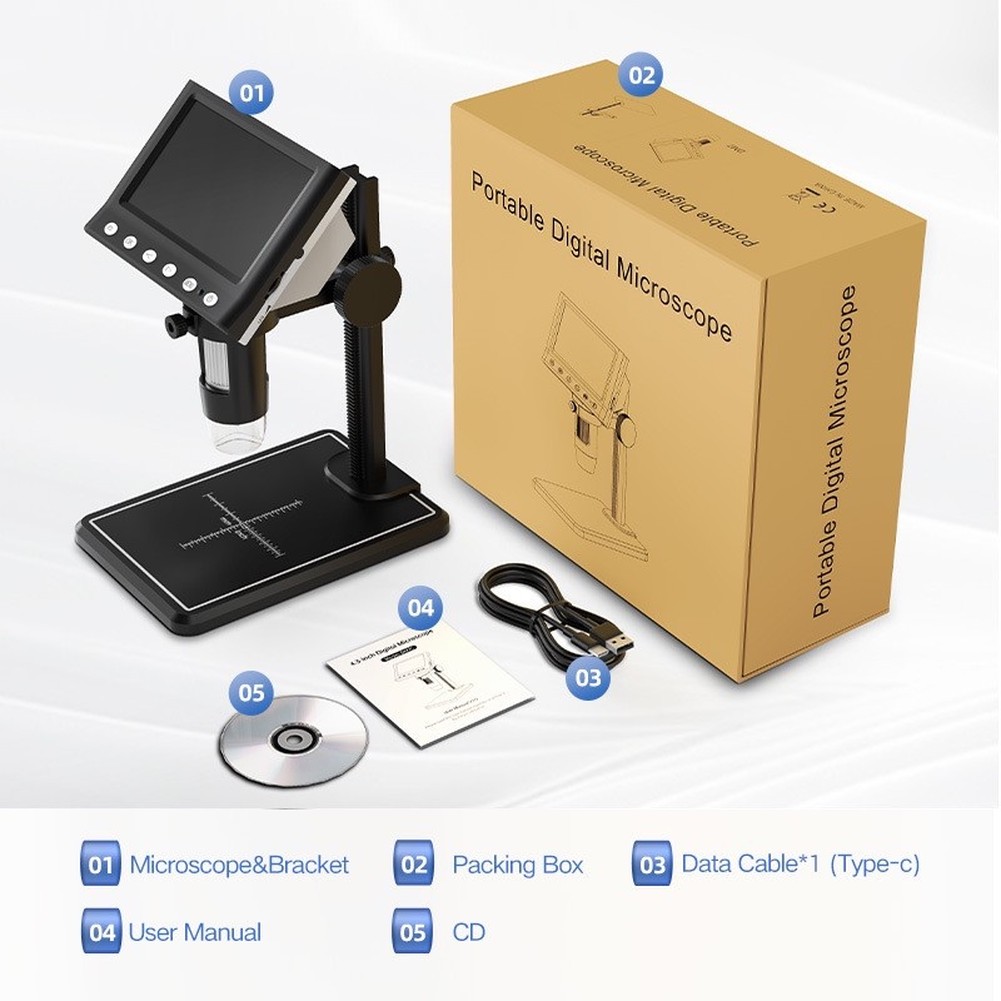 Mikroskop Cyfrowy 4.3 Cala HD  – Usb Microscope 1000X Digital recenzja i cena