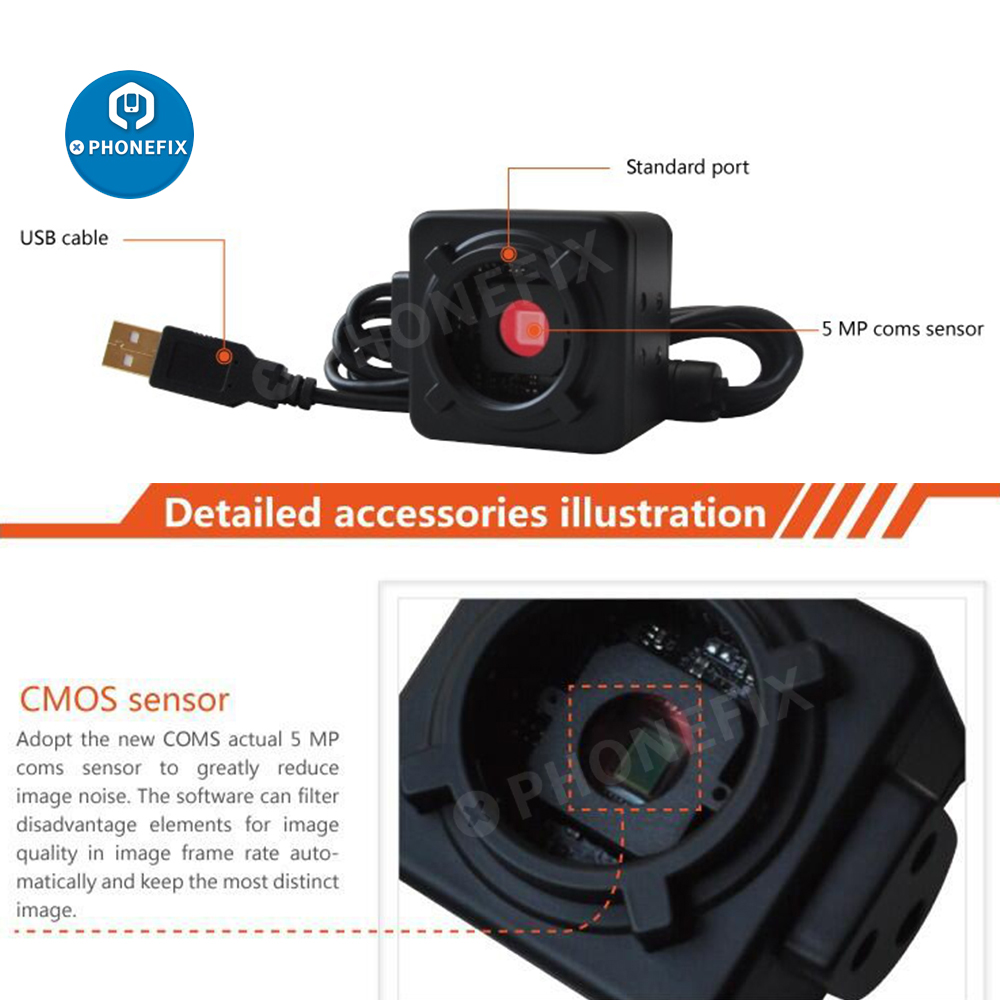 5MP CMOS mikroskop USB przemys – Digital Microscope 5Mp Usb C Mount recenzja i cena