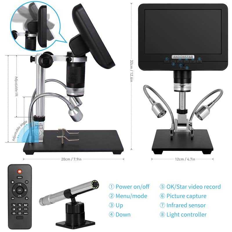 7-calowy cyfrowy mikroskop USB – Digital Microscope With Screen 7 Inch recenzja i cena