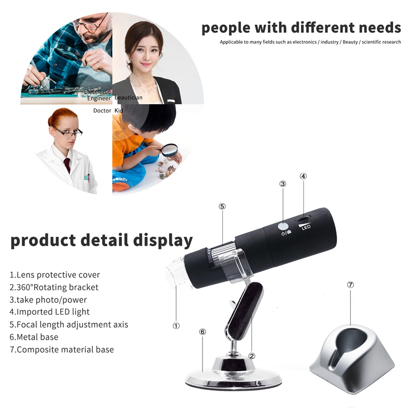 Mikroskop cyfrowy 2w1 WiFi 100 – Usb Microscope 1000X Digital recenzja i cena