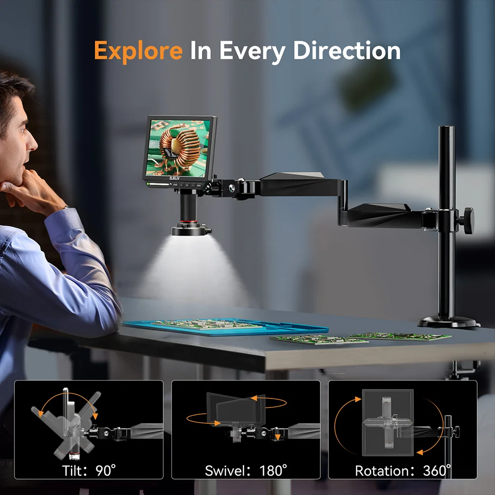 Mikroskop cyfrowy Elikliv EM4K – Metallurgical Microscope Inverted recenzja i cena