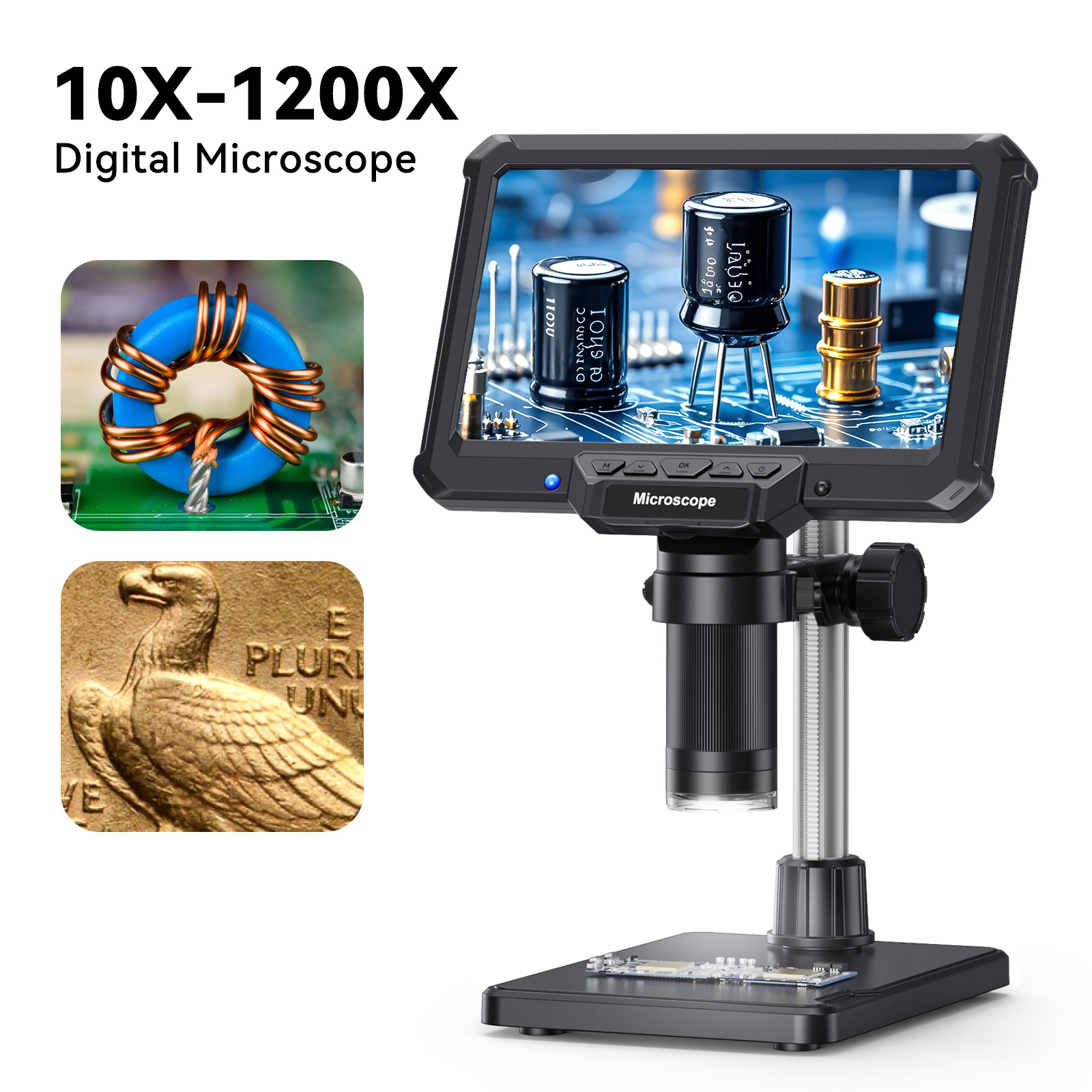 Mikroskop cyfrowy Hayve 7 cali – Digital Microscope With Screen 7 Inch recenzja i cena
