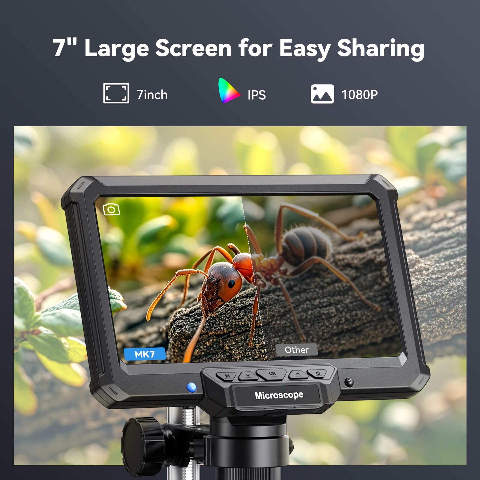 Mikroskop cyfrowy Hayve 7 cali – Digital Microscope With Screen 7 Inch recenzja i cena